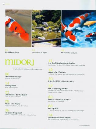 MIDORI - 2006-2 - Inhalt Seite 1
