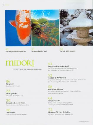 MIDORI - 2006-3 - Inhalt Seite 1